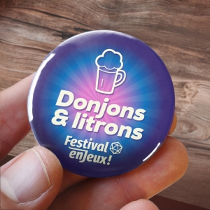 Donjons & Litrons : 58mm fond bleu